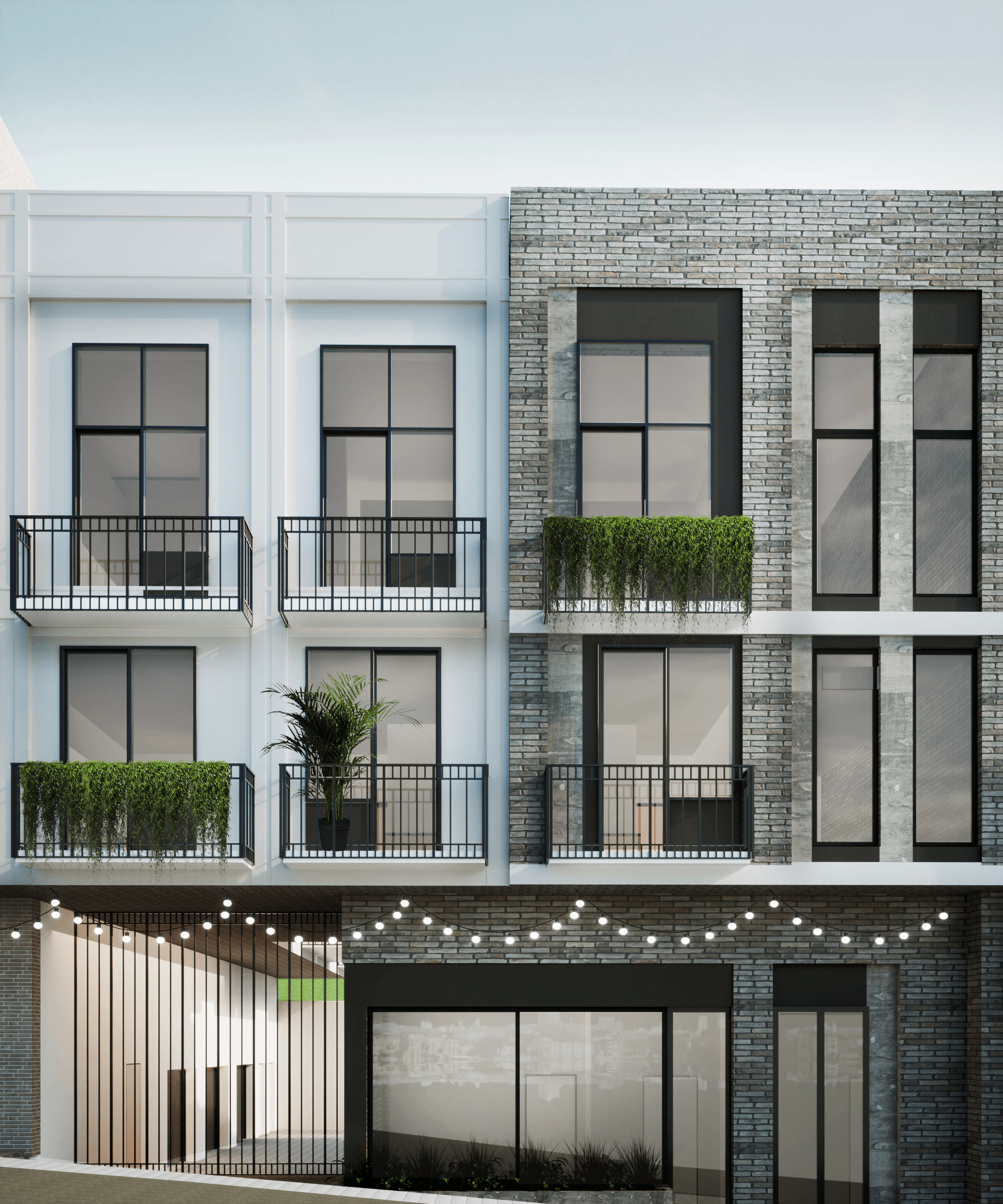 Widok ogrodu i tarasu